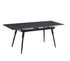 T-1817 Dining Table, Extends 55"-75", Sintered Stone Black Marble Top