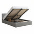 IF-5163 Lift Bed, Grey, Fabric, Vertical Tufting, Under Bed Storage, Hydraulic Lift for Easy Lifting