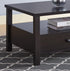 Coffee Table with 2 Storage Drawers in Espresso wood IF-3220