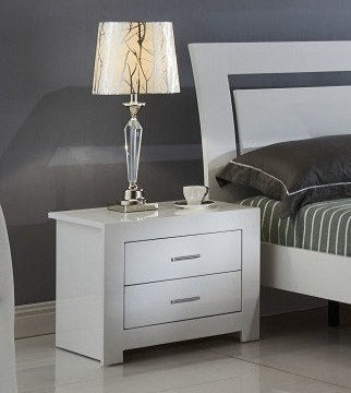 Deluxe Bedroom Set or Set Components High Gloss White   IF-Lily