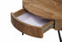 IF-3211 Coffee Table, 32" Round, Rich Warm Walnut Finish with Natural Wood Grain Texture, Vertical Ribbed Detailing