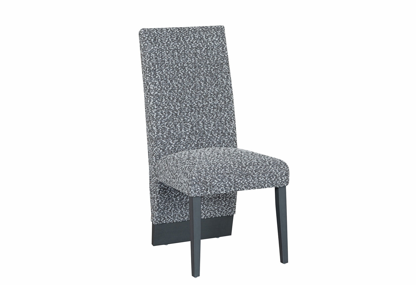 C-1600 Dining Chairs, Grey, Fabric, Channel Tufting, (Set of 2)