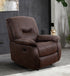 IF-6351 Recliner, Brown, Elephant Skin Fabric, Glider Rocking Mechanism