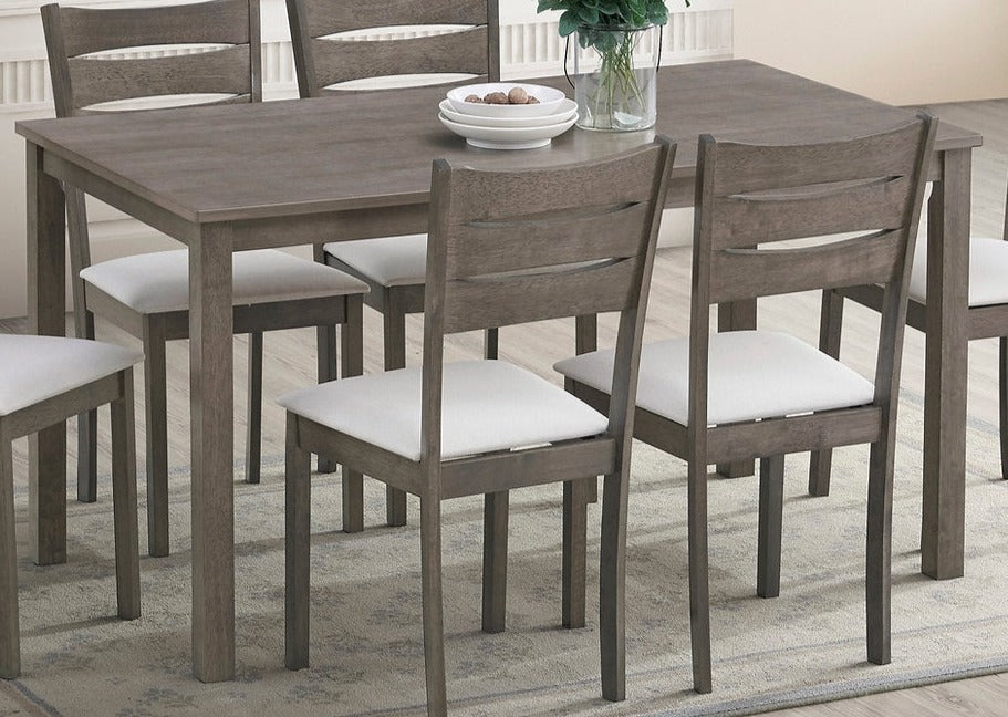 T-1051 Dining Table, Antique Grey, 55" Long, Wood