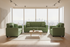 REL 1515 Sofa Set, Channel Back , 3Pc, Many Fabrics and Colours Available, Canadian Made