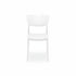 JL-0612 Chair, Outdoor, Stackable, Molded Plastic, White
