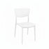 JL-0612 Chair, Outdoor, Stackable, Molded Plastic, White