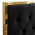 LUCILLE-78'' BED-BLACK/GOLD