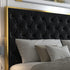 LUCILLE-78'' BED-BLACK/GOLD