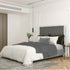 LUCILLE-60'' BED-GREY/SILVER