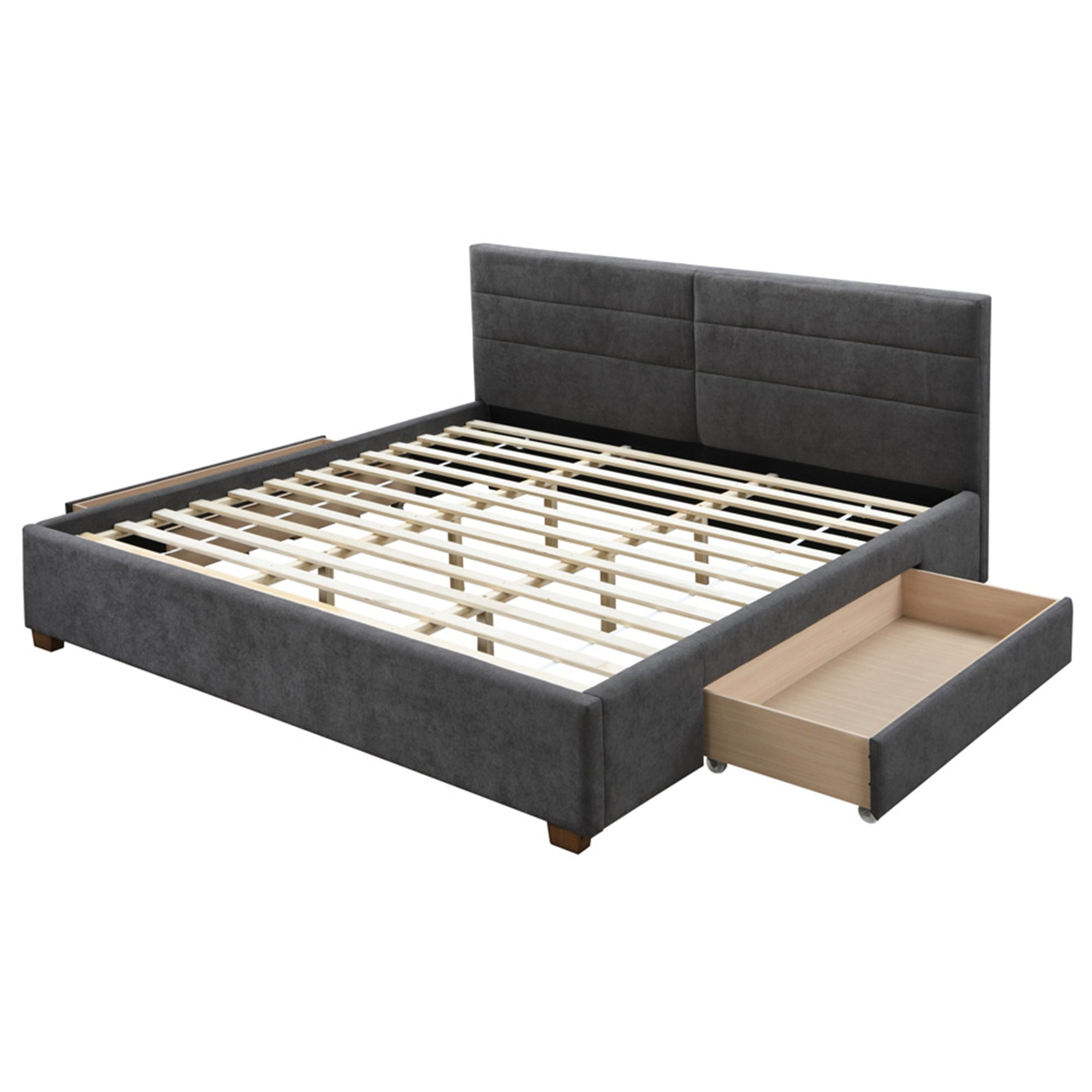 EMILIO-78'' BED-CHARCOAL