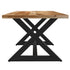 ZAX- 78" DINING TABLE-NATURAL/BLACK