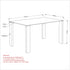 FRANKFURT 55" DINING TABLE-STAINLESS STEEL & GLASS