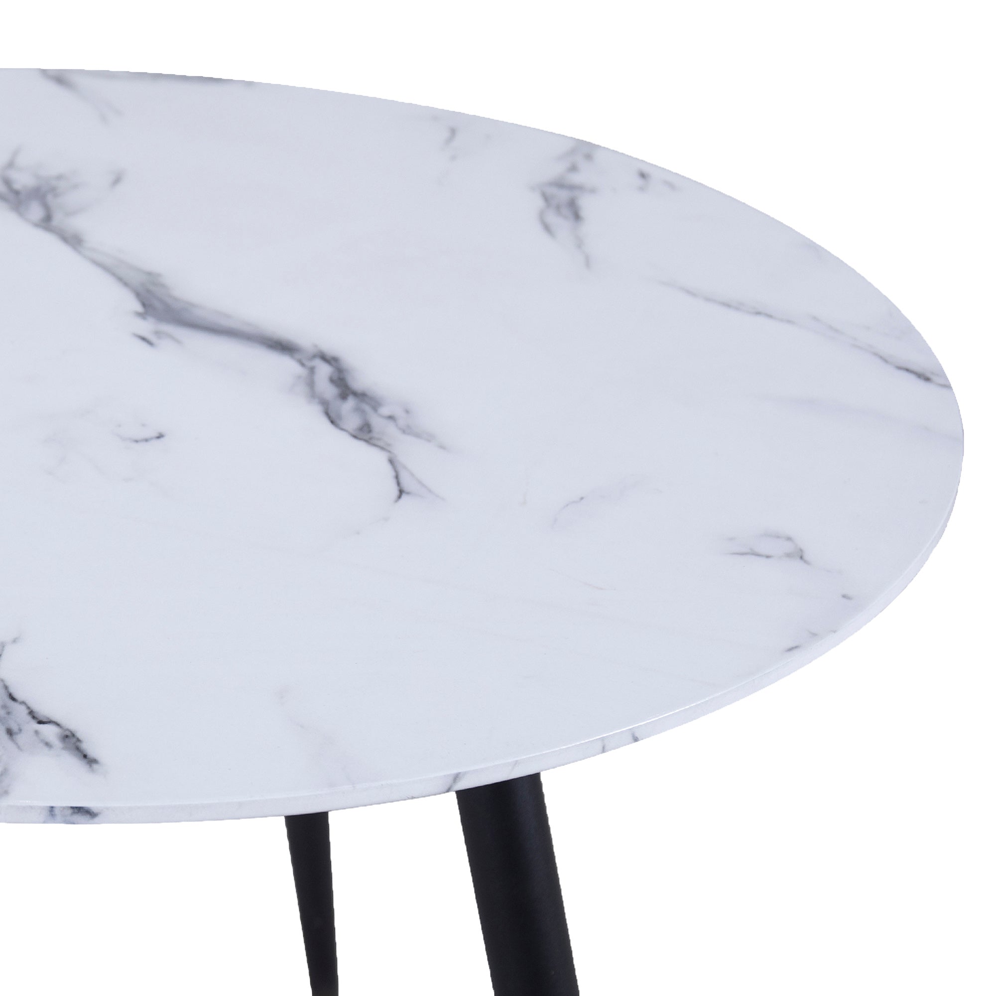 EMERY 40" ROUND DINING TABLE-WHITE