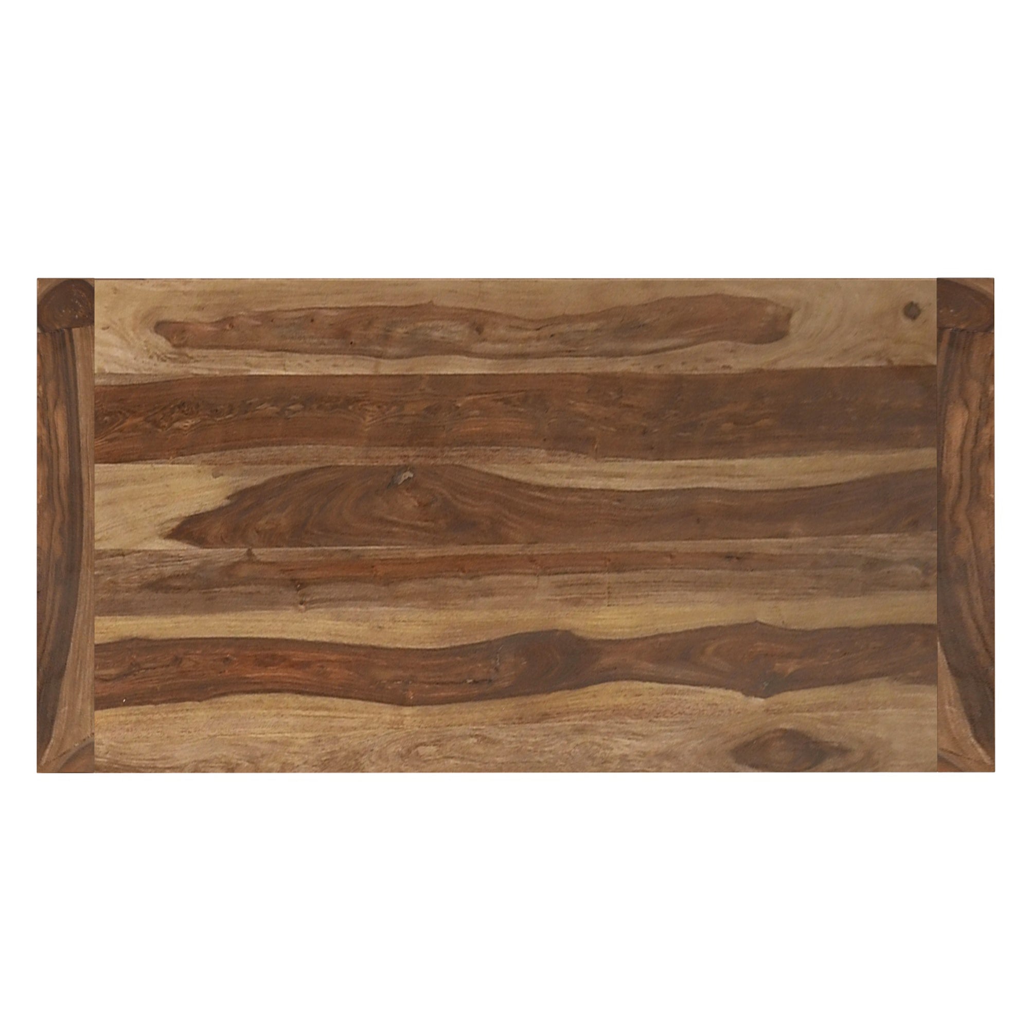 KRISH - 70" DINING TABLE- SOLID WOOD -DARK SHEESHAM