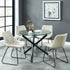 SUZETTE-DINING TABLE, 40"dia-BLACK