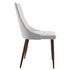 CORA-SIDE CHAIR PU-WHITE  2 Pcs