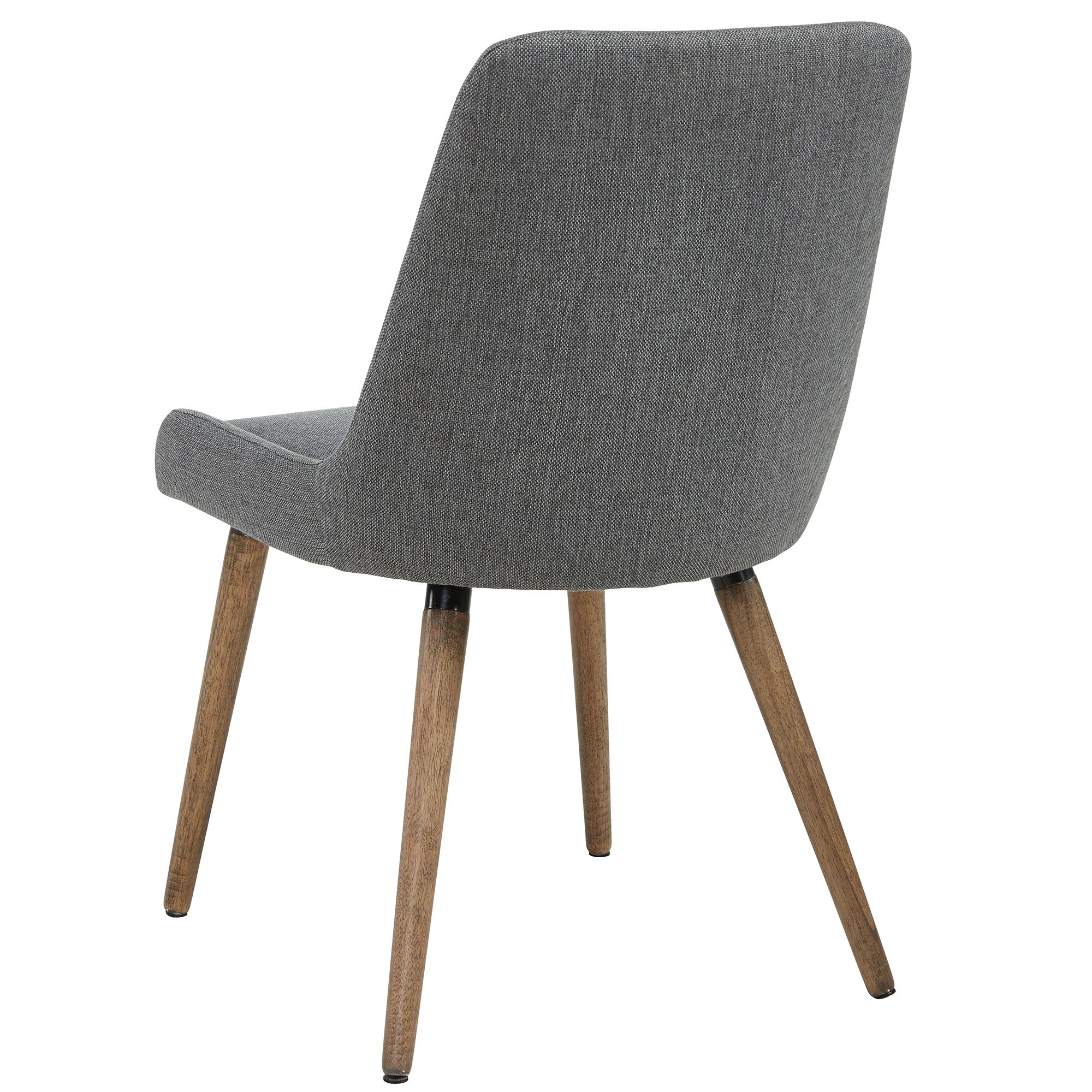 MIA-SIDE CHAIR-DARK GREY/GREY LEG  2 Pcs