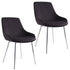 CASSIDY-SIDE CHAIR-BLACK  2 Pcs