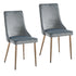 CARMILLA-SIDE CHAIR-GREY  2 Pcs