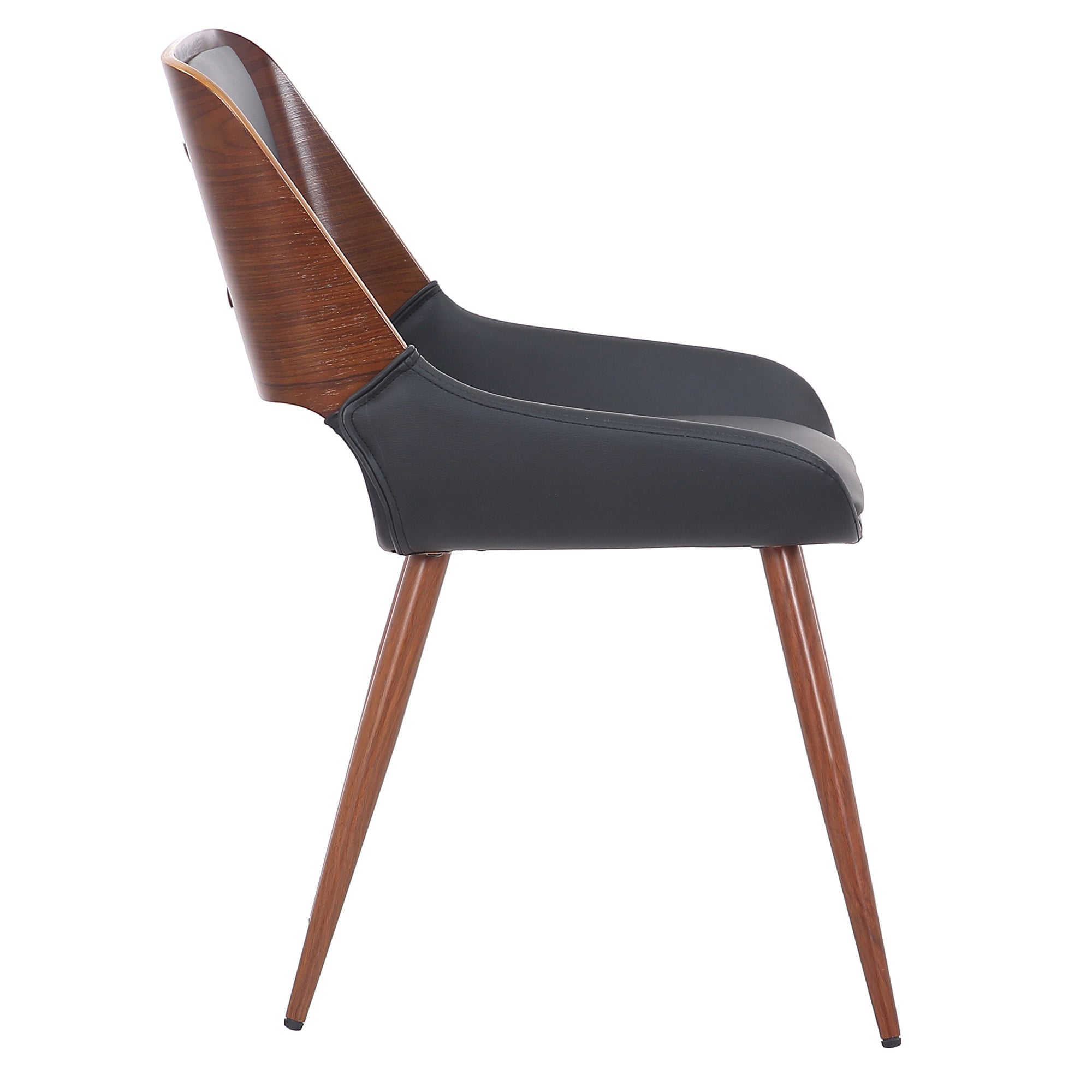 HUDSON-SIDE CHAIR PU-BLACK