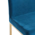 DIEGO-26" COUNTER STOOL-BLUE/GOLD LEG  2 Pcs