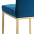 DIEGO-26" COUNTER STOOL-BLUE/GOLD LEG  2 Pcs