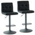 FUSION-AIR LIFT STOOL-BLACK FAUX LEATHER  2 Pcs