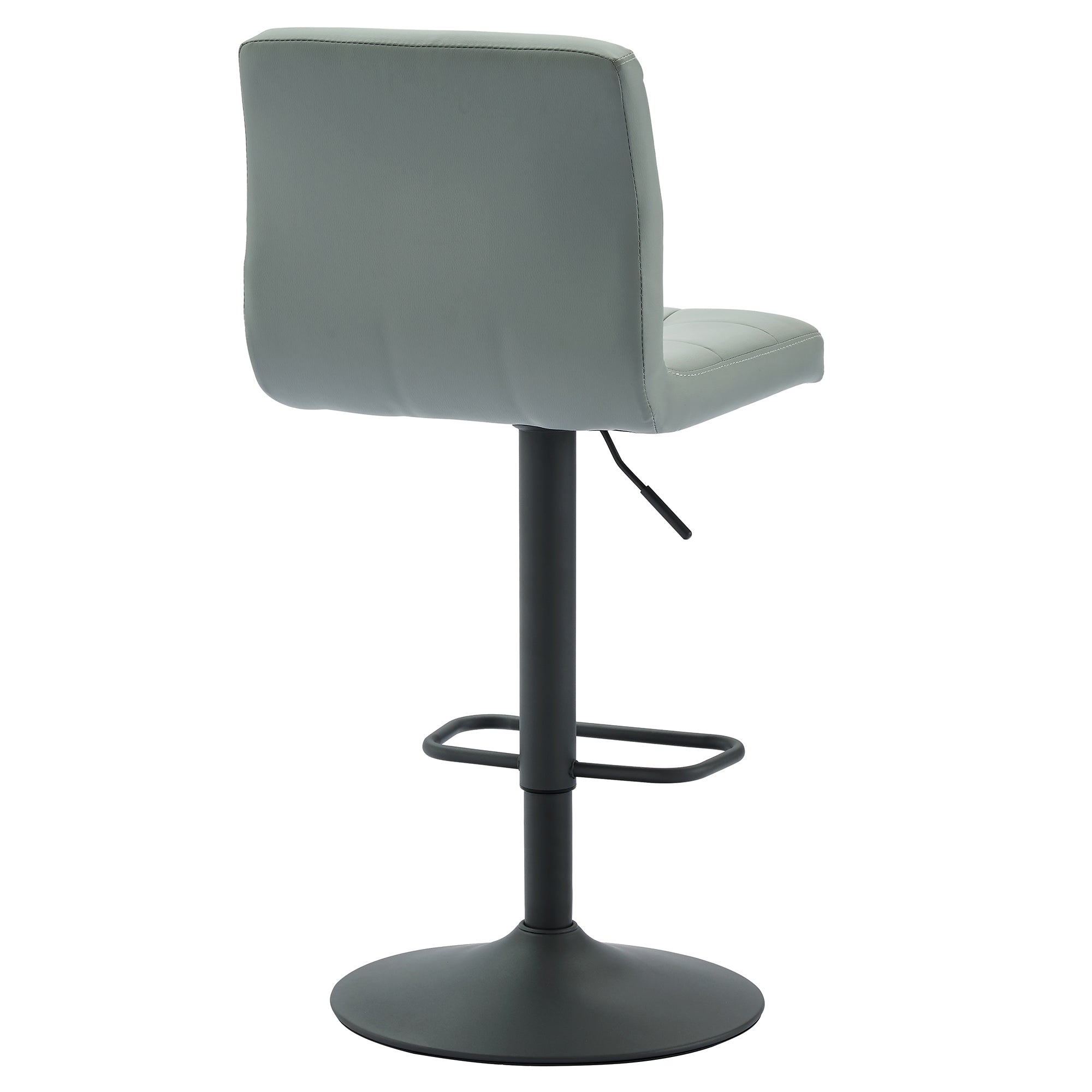 FUSION-AIR LIFT STOOL-GREY FAUX LEATHER  2 Pcs