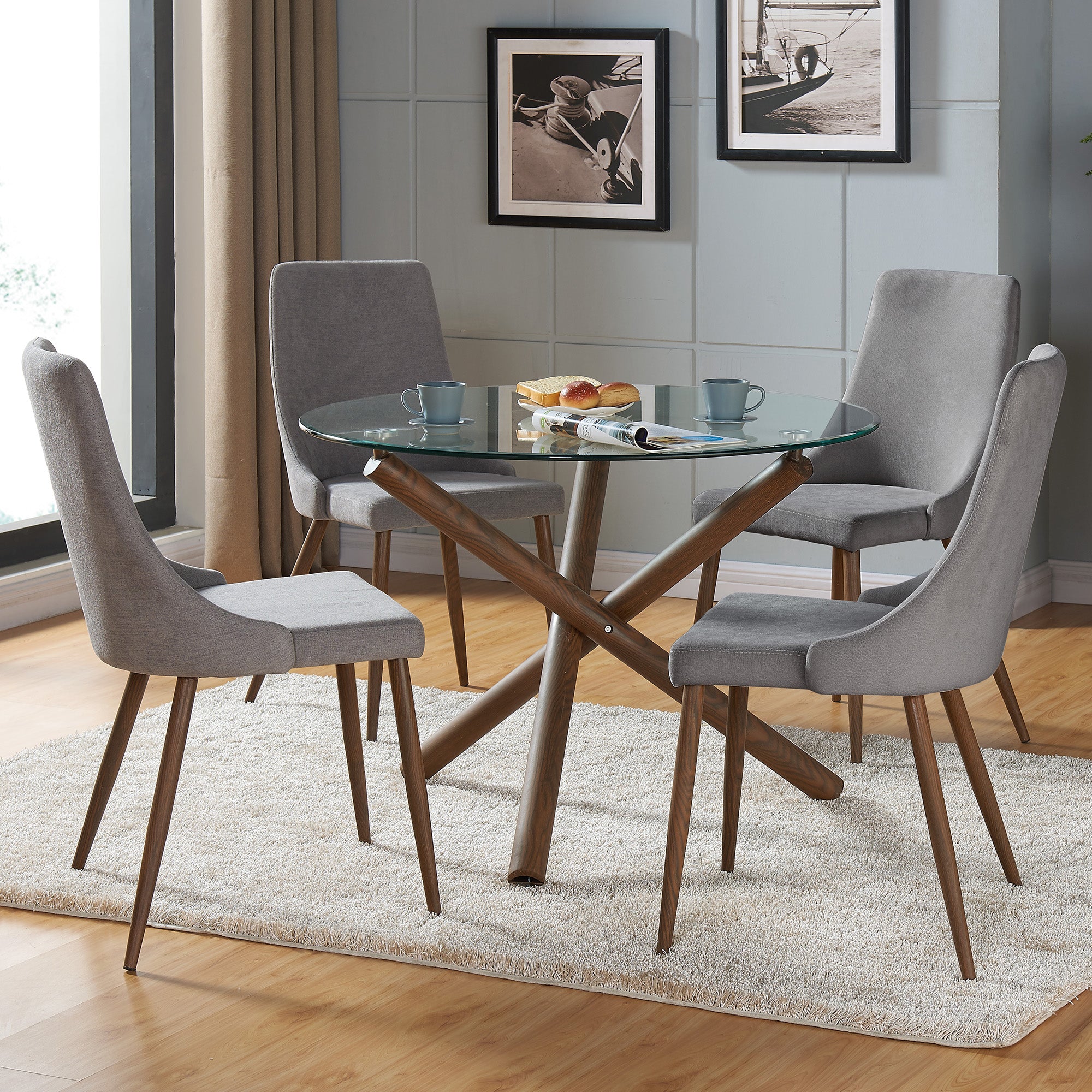 ROCCA/CORA GY-5PC DINING SET