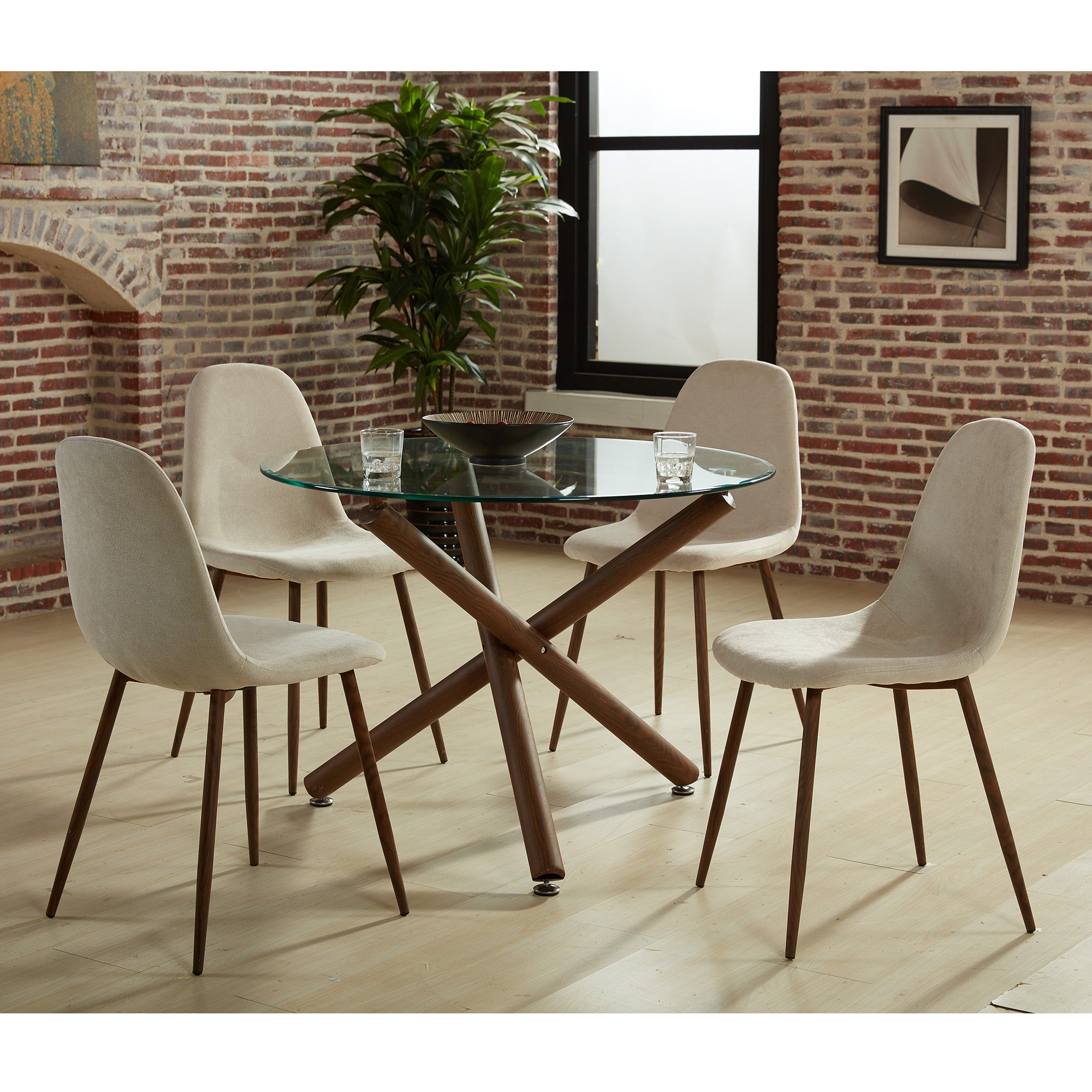 ROCCA/LYNA BG-5PC DINING SET