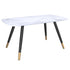 EMERY 63" TABLE WITH AKIRA BLACK CHAIRS - 7PC DINING SET