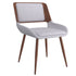 KRISH - 70" DINING TABLE- SOLID WOOD/ HUDSON GREY CHAIRS - 7PC DINING SET