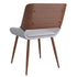 KRISH - 70" DINING TABLE- SOLID WOOD/ HUDSON GREY CHAIRS - 7PC DINING SET