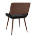 ARHAN NATURAL TABLE / HUDSON BLACK CHAIR - 5PC DINING SET