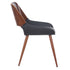 ARHAN NATURAL TABLE / HUDSON BLACK CHAIR - 5PC DINING SET