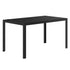 CONTRA 55" BLACK GLASS TABLE / OLLY BEIGE CHAIRS - 5PC DINING SET