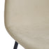 CONTRA 55" BLACK GLASS TABLE / OLLY BEIGE CHAIRS - 5PC DINING SET