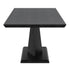 ECLIPSE EXTENSION DINING TABLE BLACK / XANDER LIGHT GREY CHAIRS -7PC DINING SET