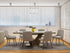 ECLIPSE EXTENSION DINING TABLE OAK / MIA GREY CHAIRS -7PC DINING SET