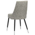 VENETA 71" GLASS & WALNUT TABLE / SILVANO GREY-7PC DINING SET