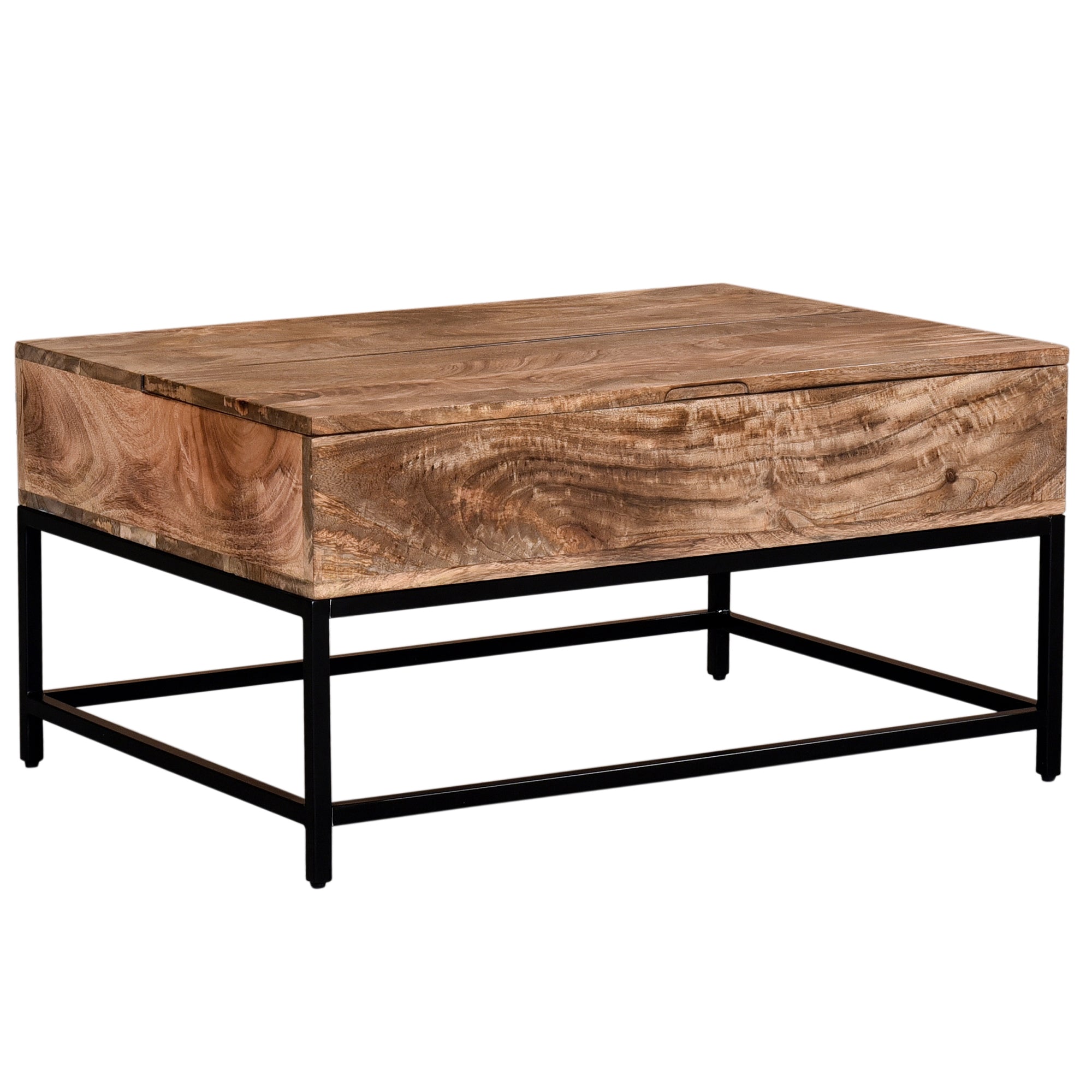 OJAS-LIFT-TOP COFFEE TABLE-NATURAL BURNT