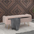 SABEL-STORAGE OTTOMAN-BLUSH/GOLD