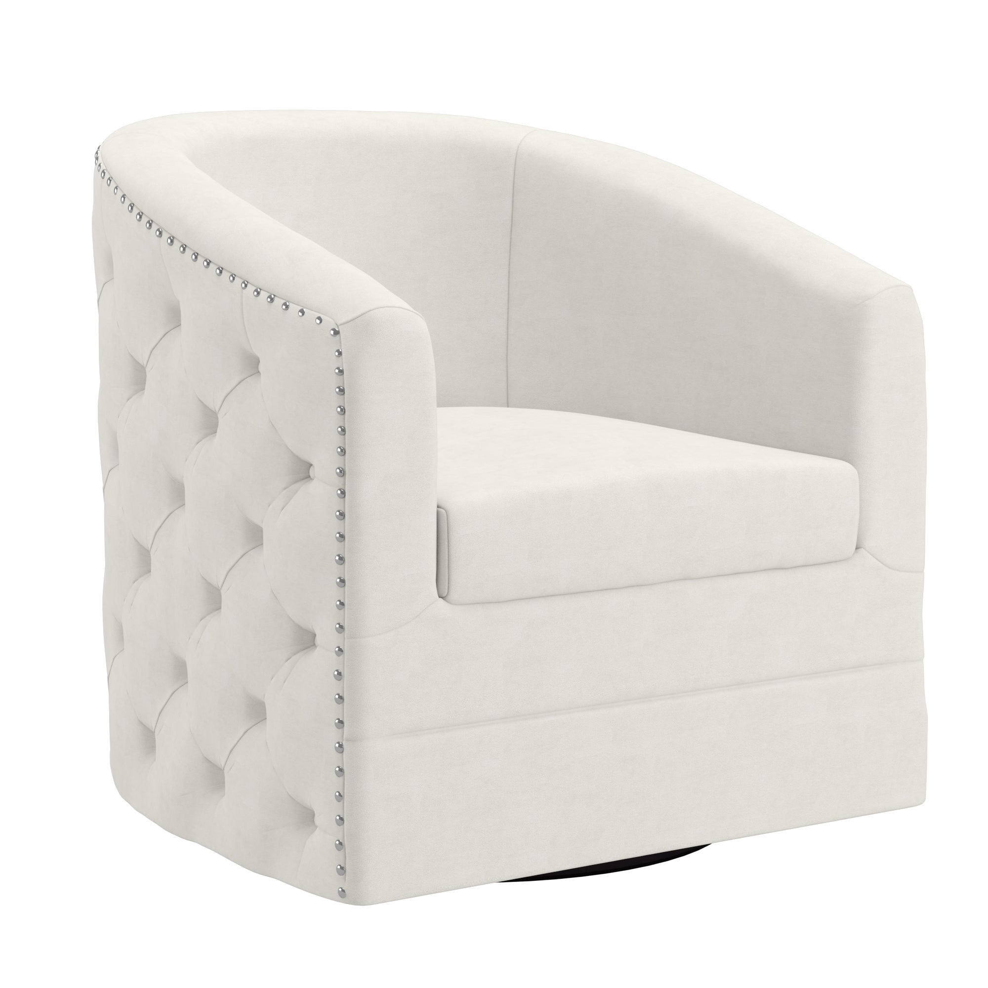 VELCI-ACCENT CHAIR-IVORY