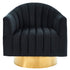 CORTINA-ACCENT CHAIR-BLACK/GOLD