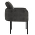 PETRIE-ACCENT CHAIR-CHARCOAL/BK LEG