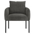 PETRIE-ACCENT CHAIR-CHARCOAL/BK LEG