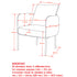 PETRIE-ACCENT CHAIR-CHARCOAL/BK LEG