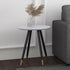 EMERY 20" ROUND ACCENT TABLE-WHITE