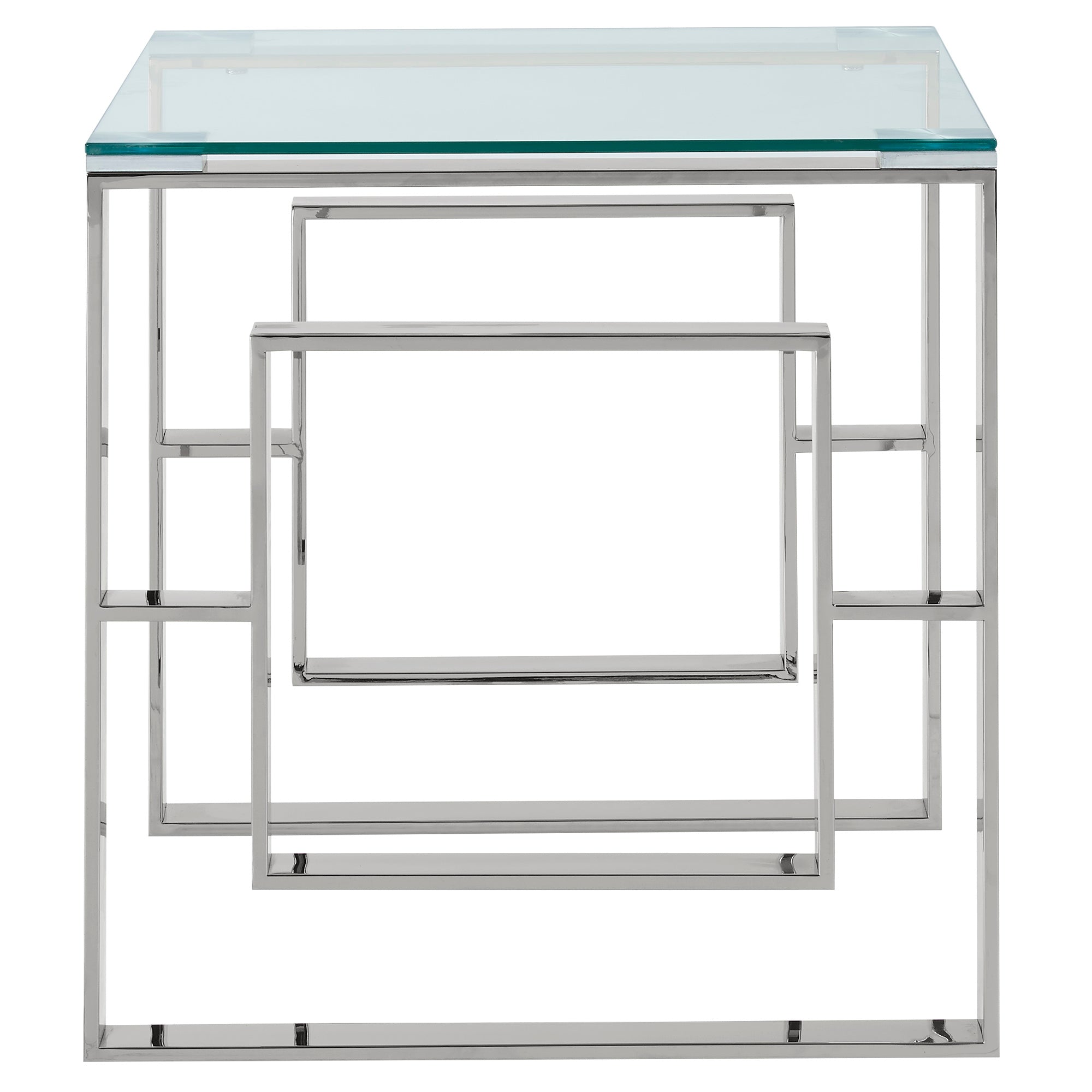EROS-ACCENT TABLE-SILVER